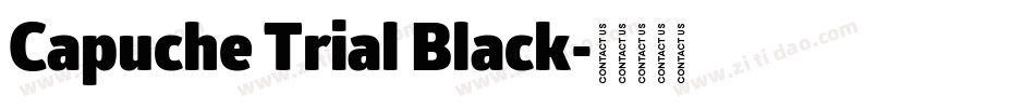 Capuche Trial Black字体转换
